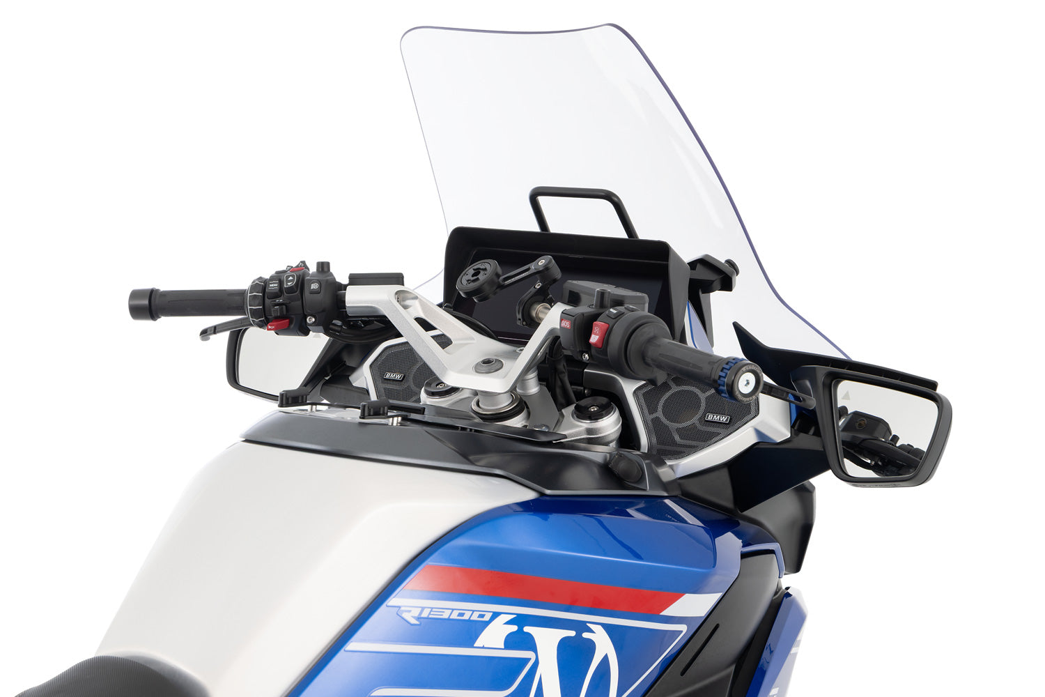 Wunderlich Handlebar Riser Ergo 25 mm | Silver | R 1300 RT -   Pyramid Motorcycle Accessories