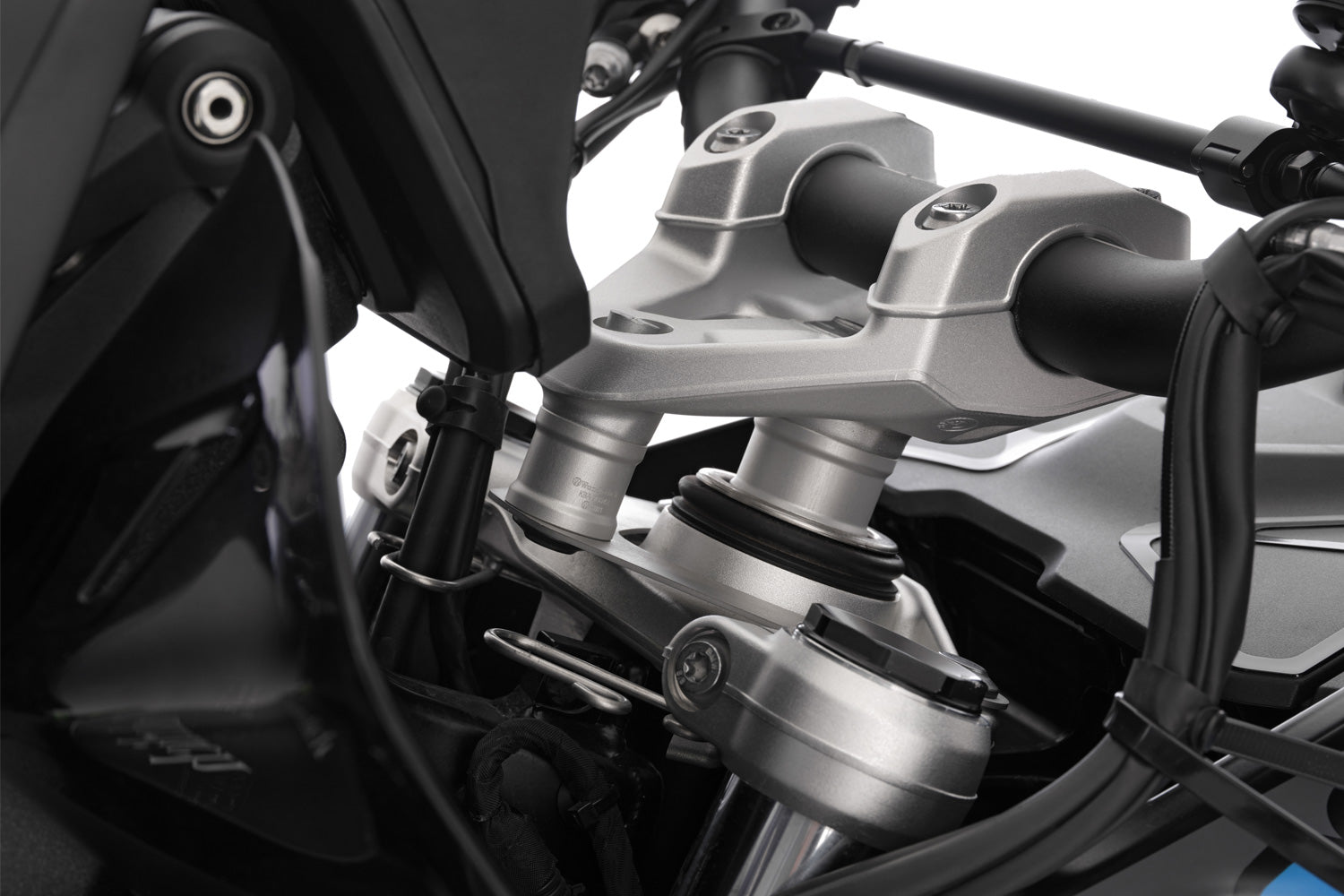 Wunderlich Handlebar Riser Ergo 25mm | Silver -   Pyramid Motorcycle Accessories