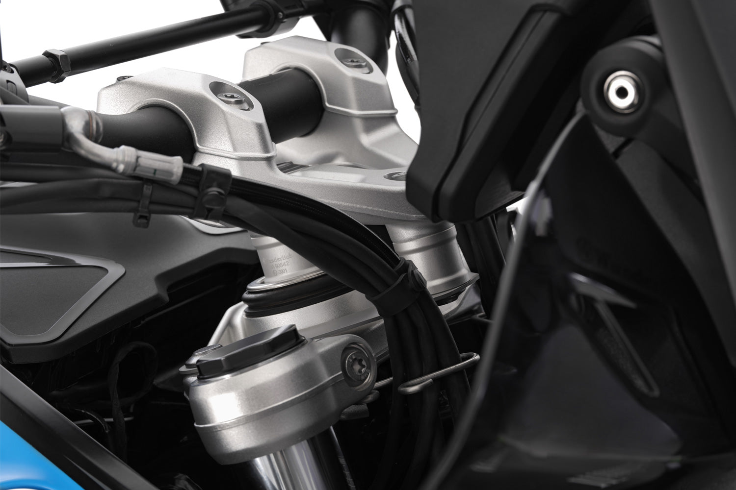 Wunderlich Handlebar Riser Ergo 25mm | Silver -   Pyramid Motorcycle Accessories