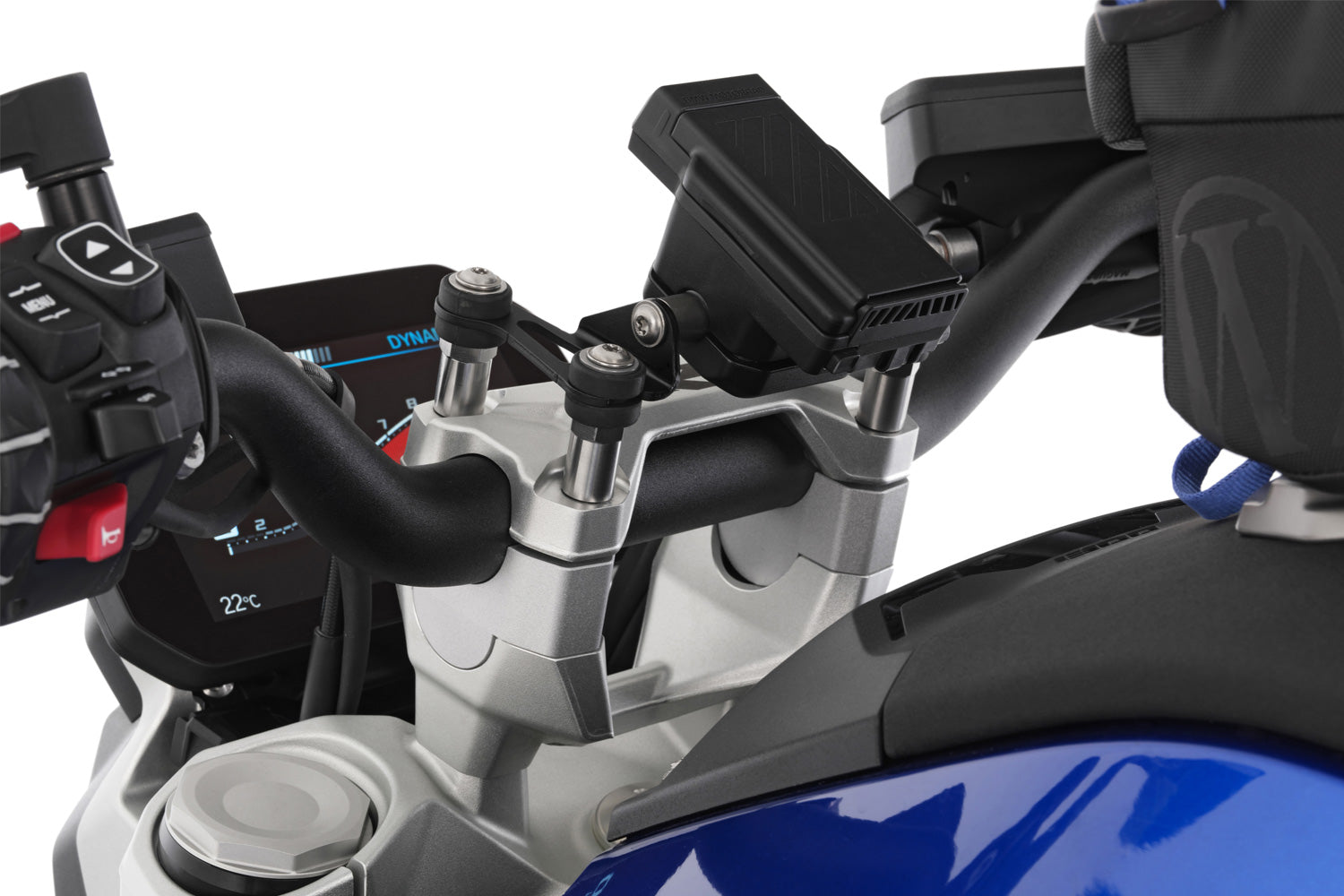 Wunderlich Ergo Handlebar Riser For Models without BMW | Silver -   Pyramid Motorcycle Accessories