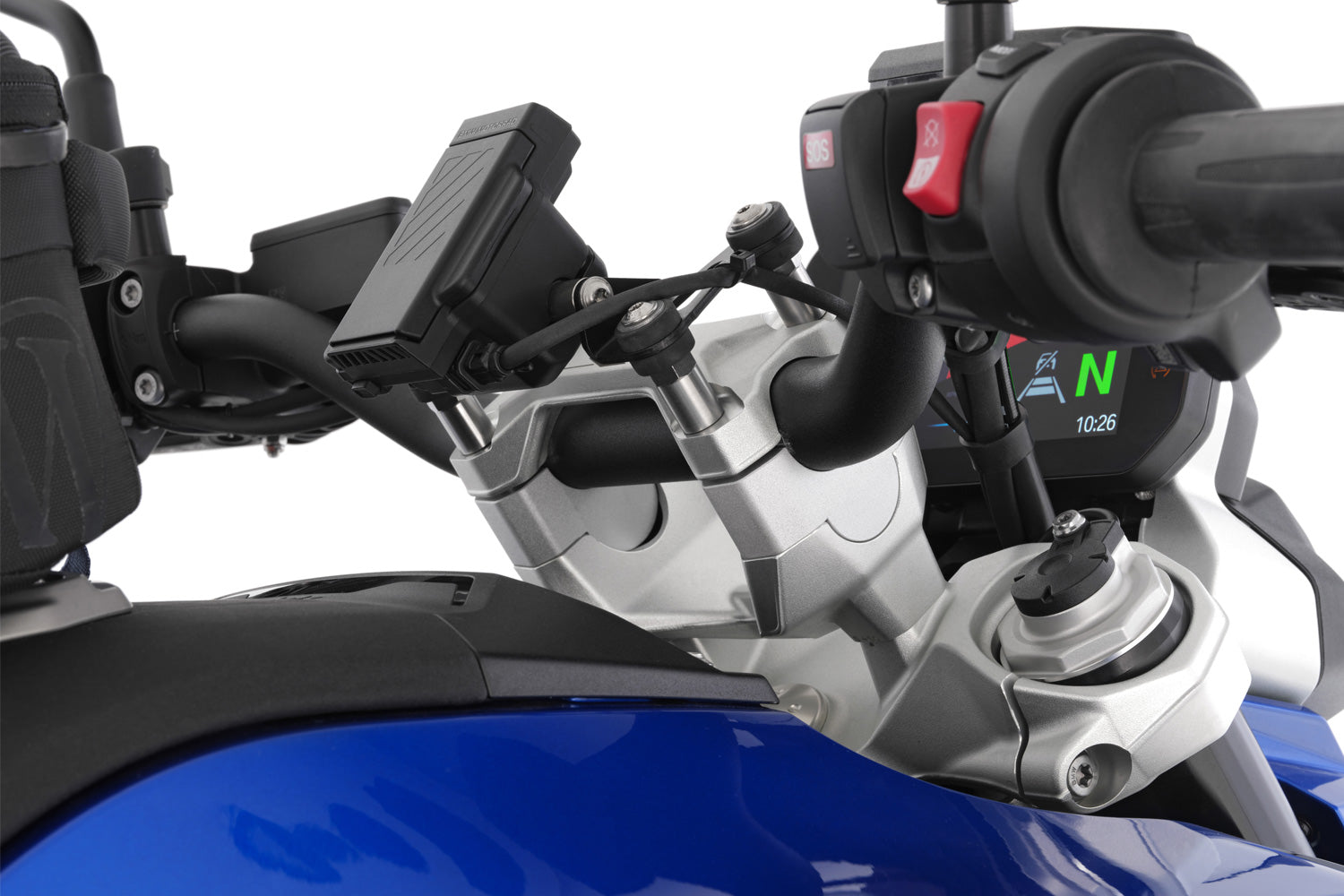 Wunderlich Ergo Handlebar Riser For Models without BMW | Silver -   Pyramid Motorcycle Accessories