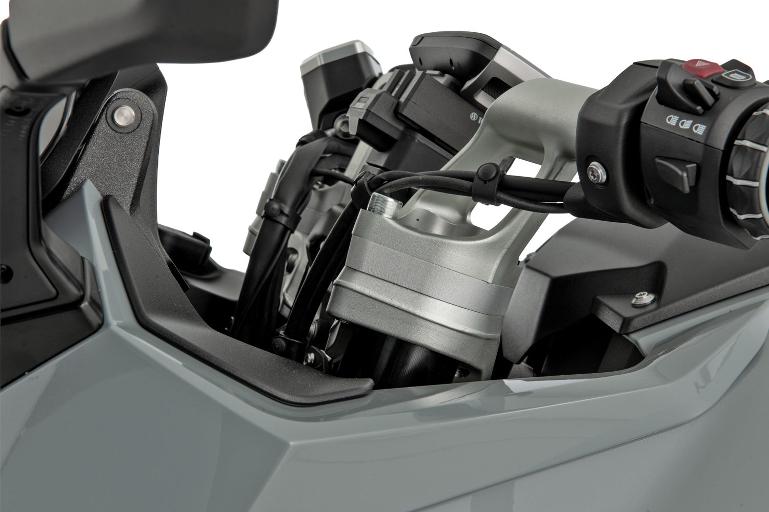 Wunderlich Handlebar Riser Ergo with Original System 15mm | Silver | R 1300 RS -   Pyramid Motorcycle Accessories