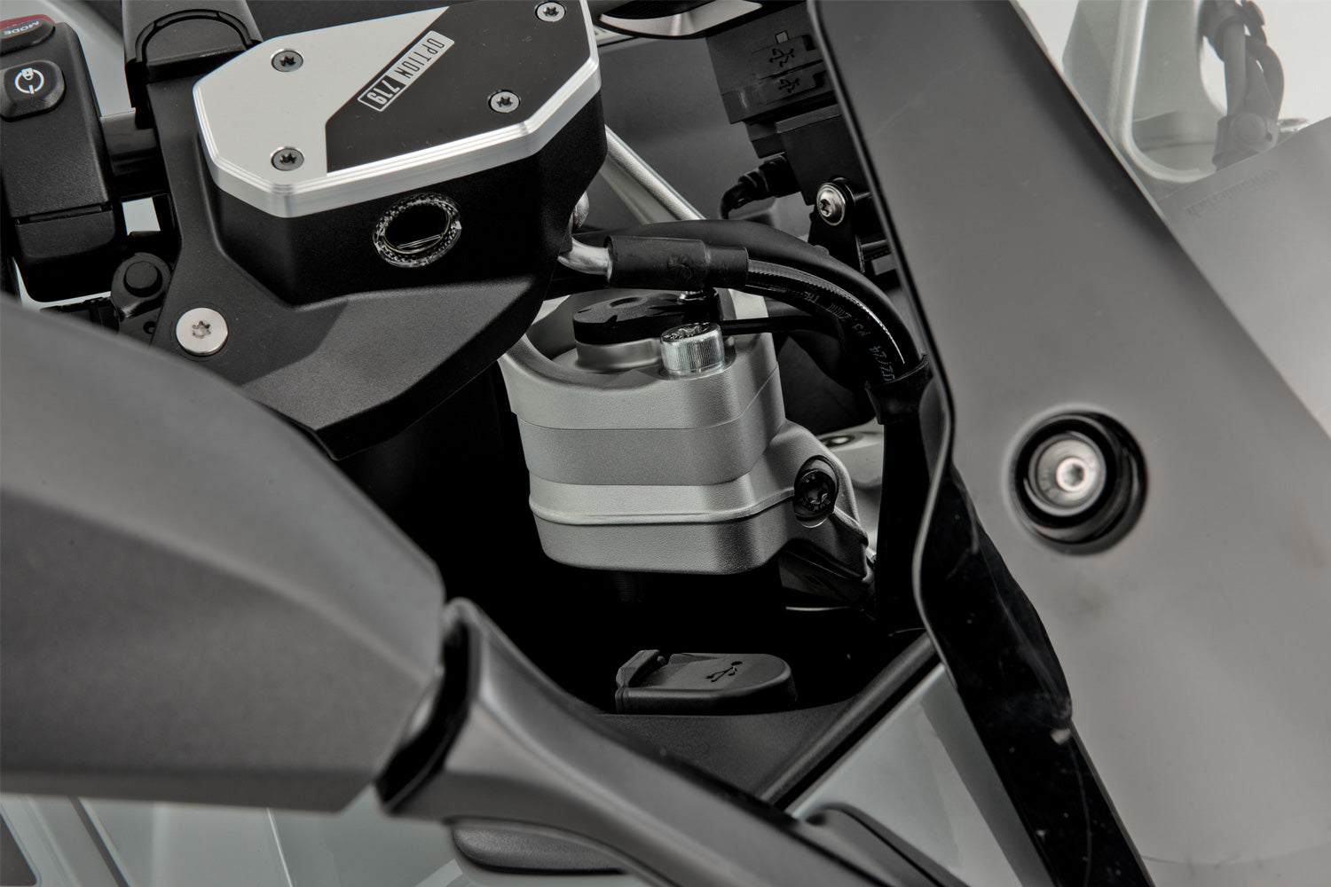 Wunderlich Handlebar Riser Ergo with Original System 15mm | Silver | R 1300 RS -   Pyramid Motorcycle Accessories