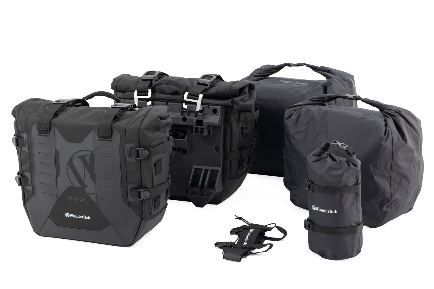 Wunderlich Luggage System X-bag Side Bags With X-rack Light Set | Black | BMW M 1000 XR -   Pyramid Motorcycle Accessories