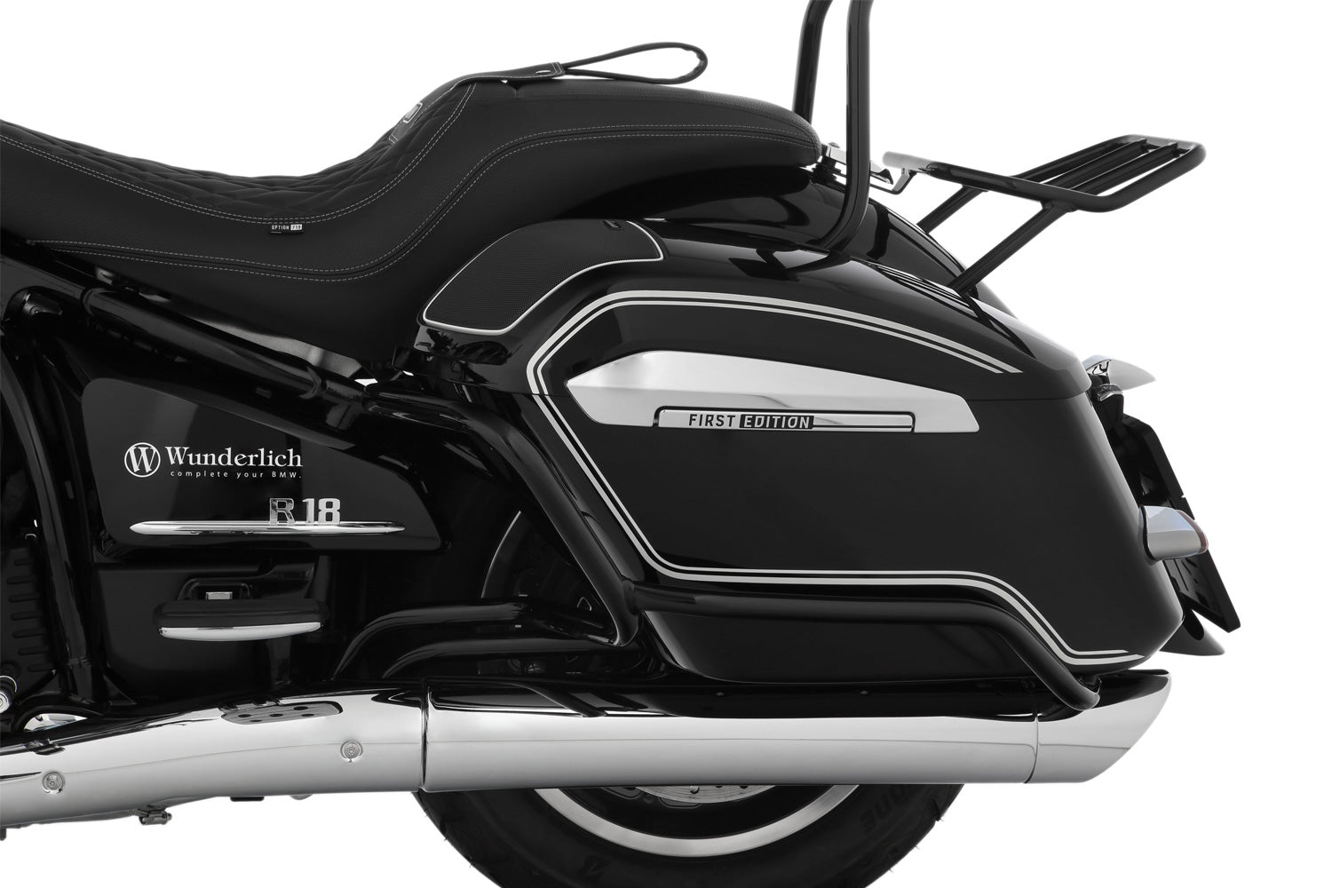 Wunderlich Case Protection Bar For Models with Emergency System | Chromed -   Pyramid Motorcycle Accessories