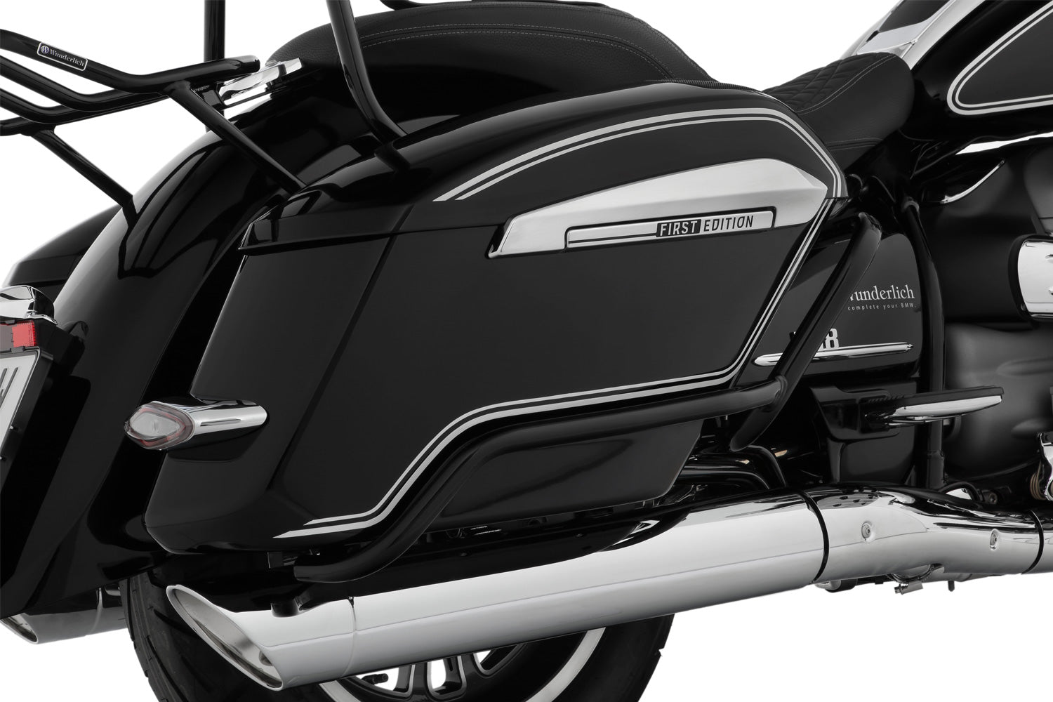 Wunderlich Case Protection Bar For Models with Emergency System | Chromed -   Pyramid Motorcycle Accessories