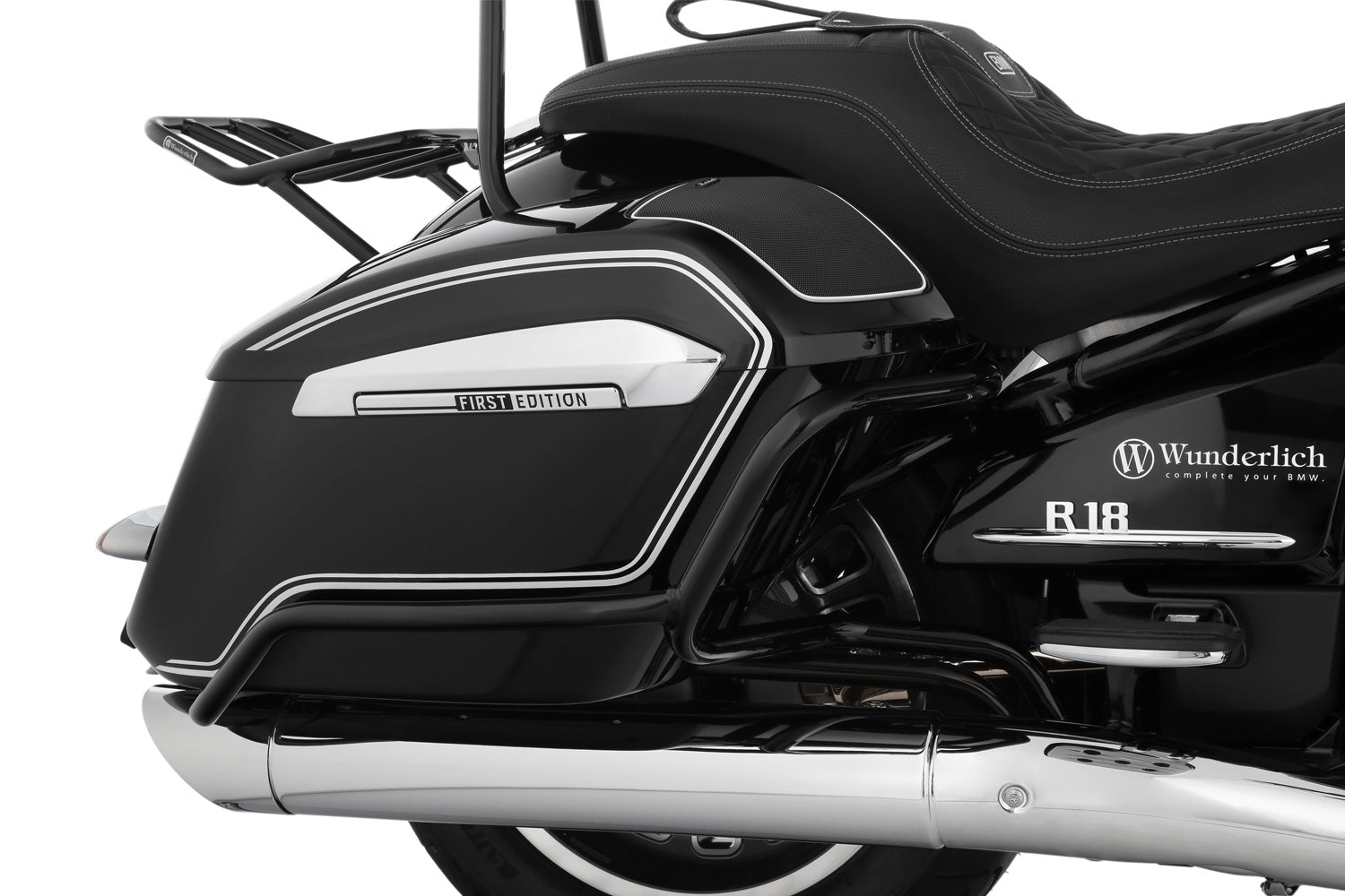 Wunderlich Case Protection Bar For Models with Emergency System | Chromed -   Pyramid Motorcycle Accessories