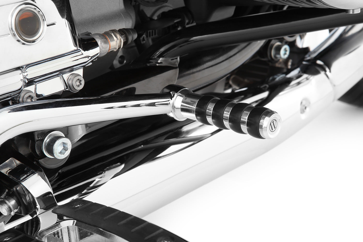 Wunderlich Brake Lever Extension For Models with Footrests | Chromed -   Pyramid Motorcycle Accessories