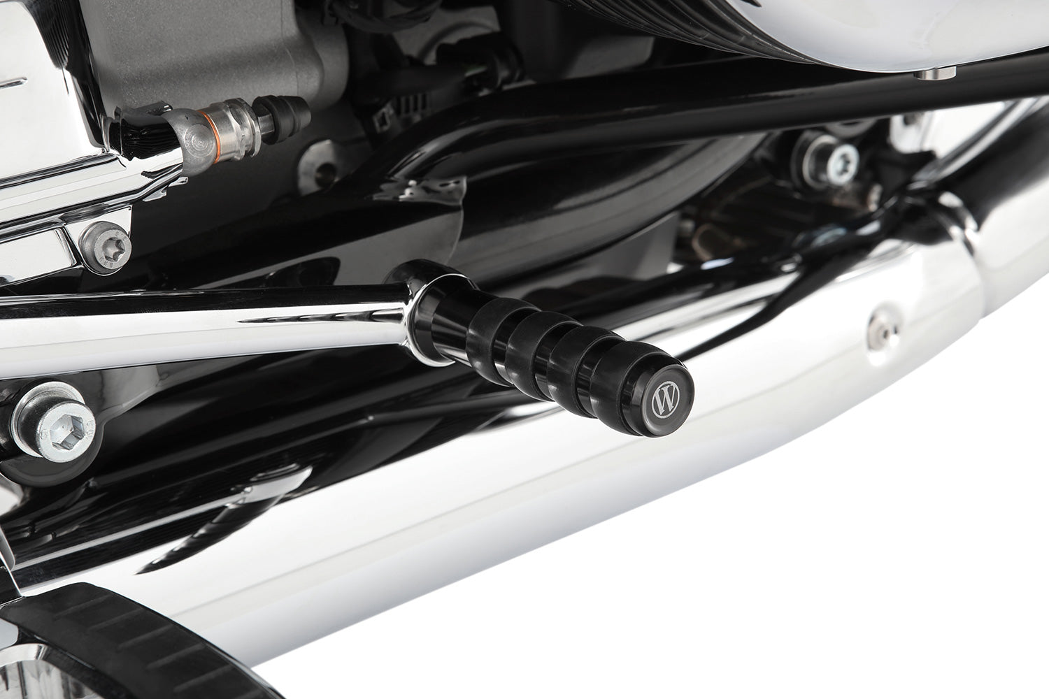 Wunderlich Brake Lever Extension For Models with Footrests | Chromed -   Pyramid Motorcycle Accessories