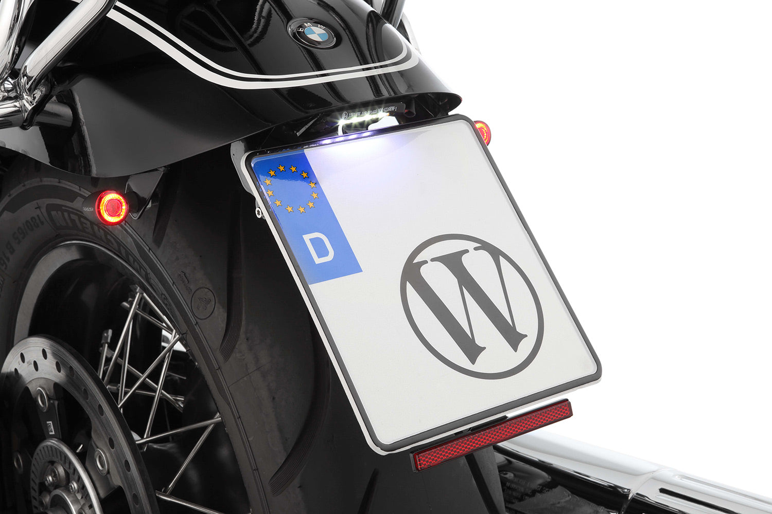 Wunderlich Pure Tail Conversion with Indicator Bracket M8 Indicator Screw Thread | Black -   Pyramid Motorcycle Accessories