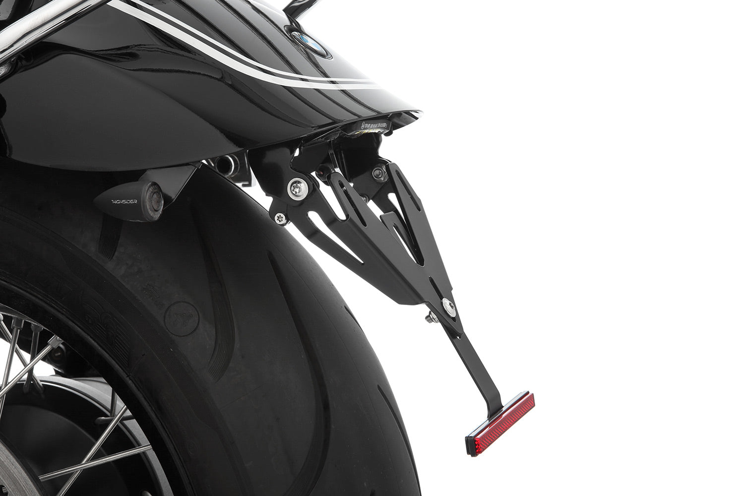 Wunderlich Pure Tail Conversion with Indicator Bracket M8 Indicator Screw Thread | Black -   Pyramid Motorcycle Accessories