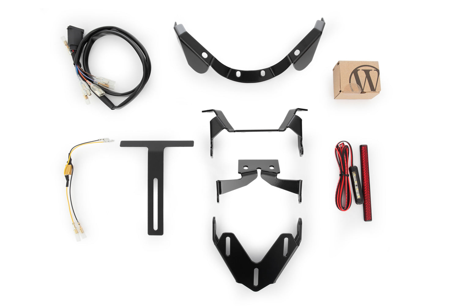 Wunderlich Pure Tail Conversion with Indicator Bracket M8 Indicator Screw Thread | Black -   Pyramid Motorcycle Accessories