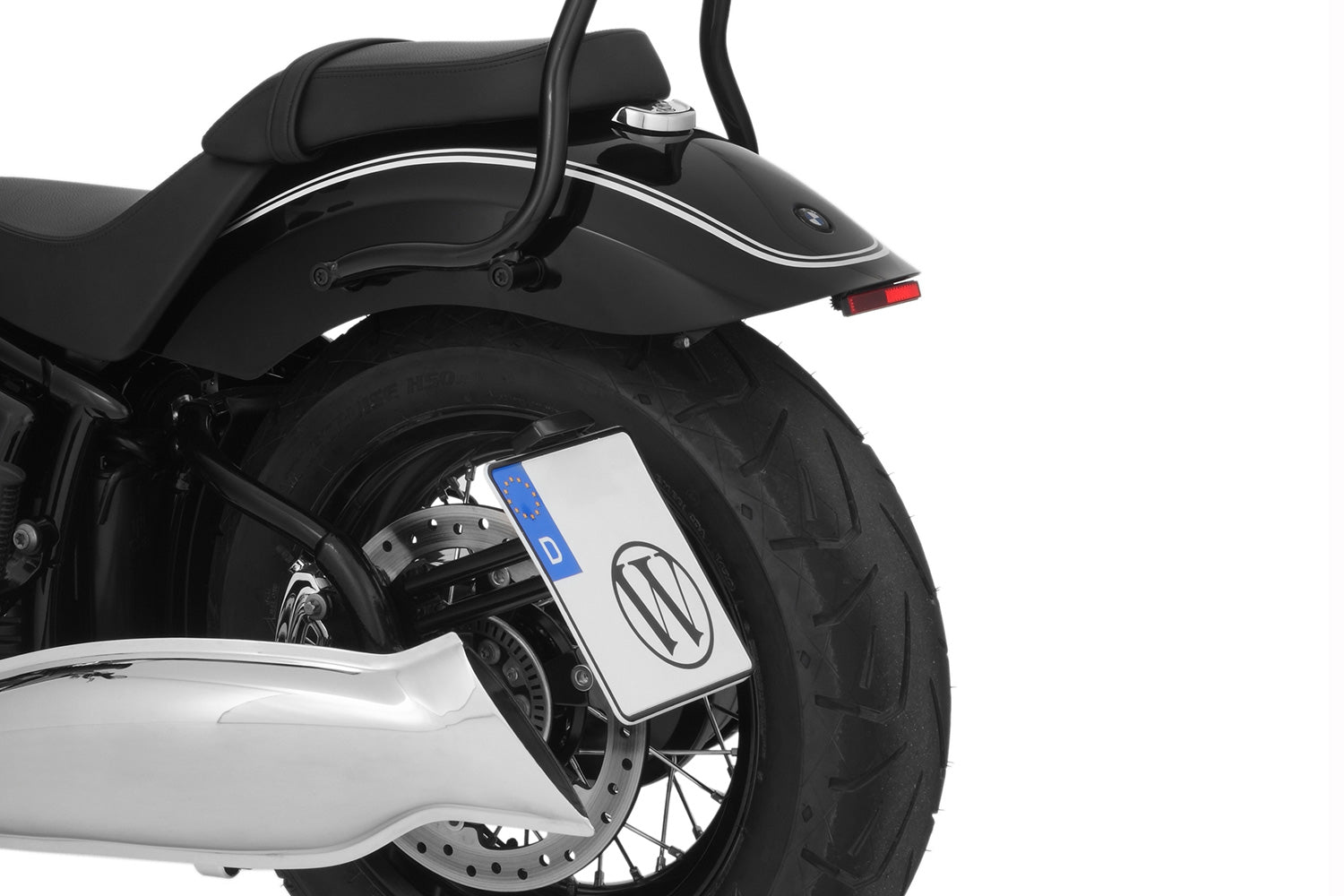 Wunderlich Pure Tail Conversion with Indicator Bracket M5 Screw Thread | Black -   Pyramid Motorcycle Accessories
