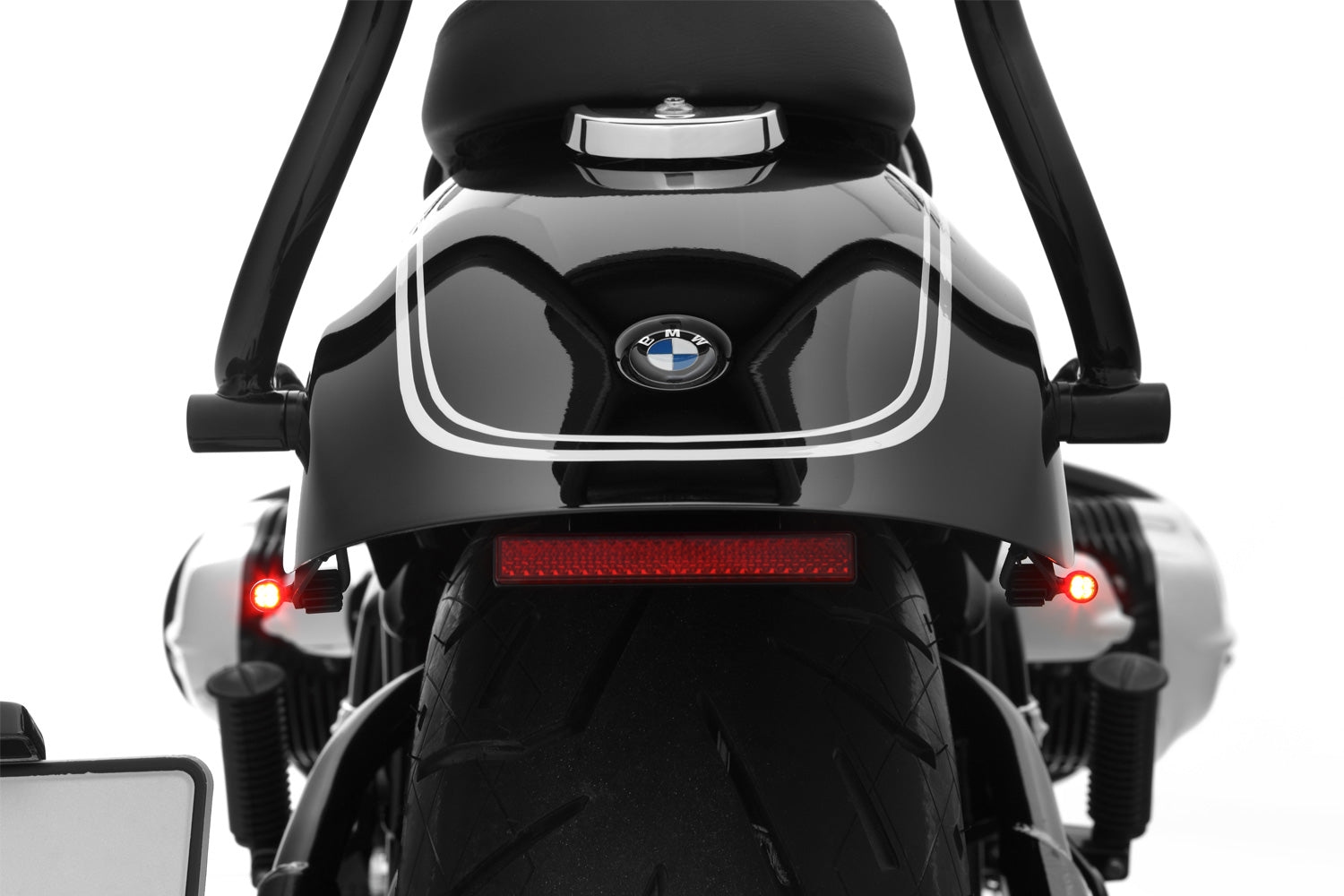 Wunderlich Low Tail Conversion with Indicator Bracket M5 Screw Thread | Black -   Pyramid Motorcycle Accessories