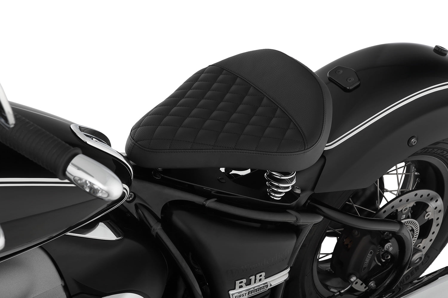 Wunderlich Swinging Saddle Rockbob with Original Tail | Black | BMW R 18 -   Pyramid Motorcycle Accessories