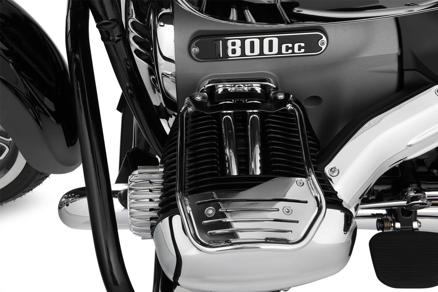Wunderlich Leg Rests Left and Right | Chrome | BMW R 18 -   Pyramid Motorcycle Accessories