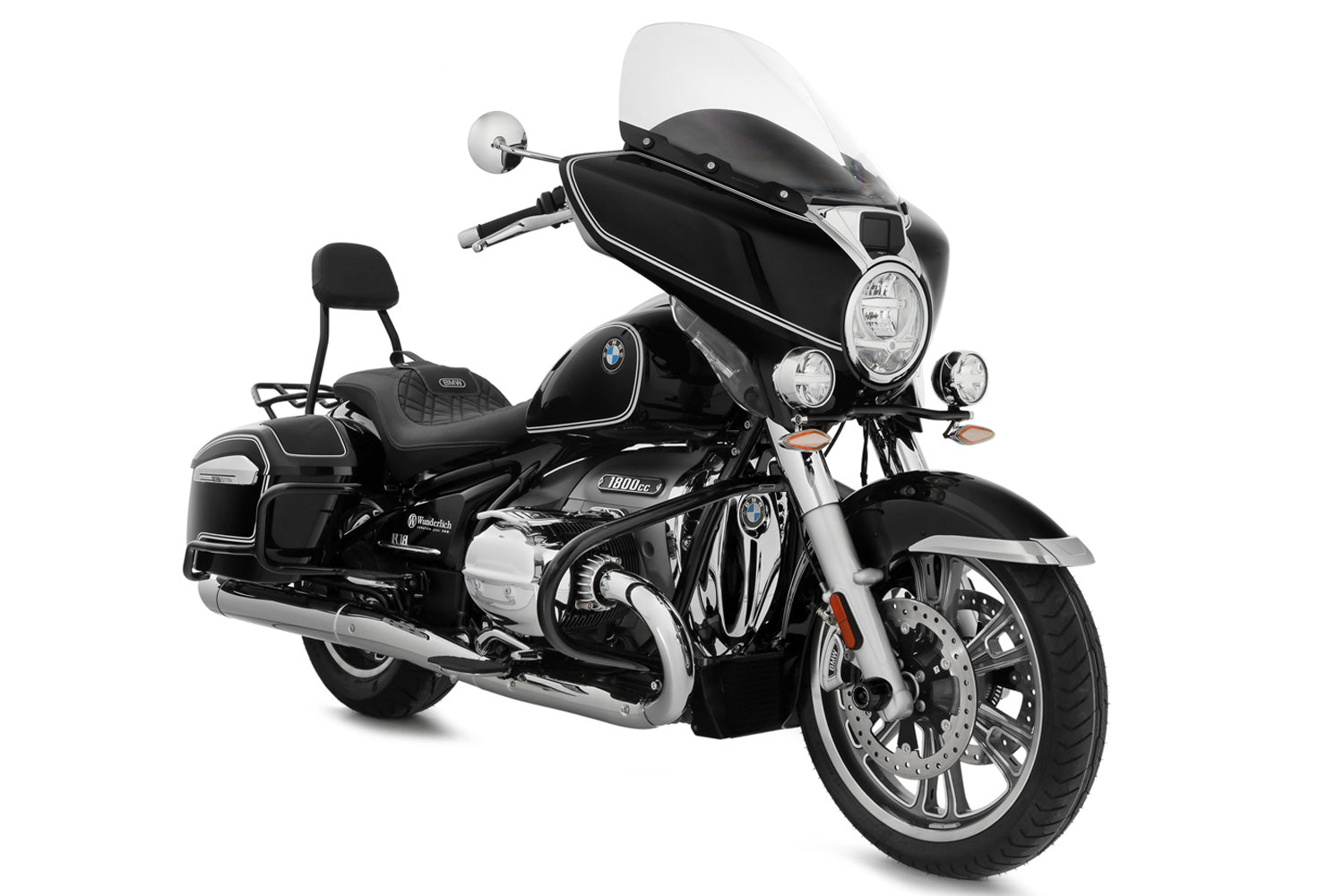 Wunderlich Leg Rests Left and Right | Chrome | BMW R 18 -   Pyramid Motorcycle Accessories