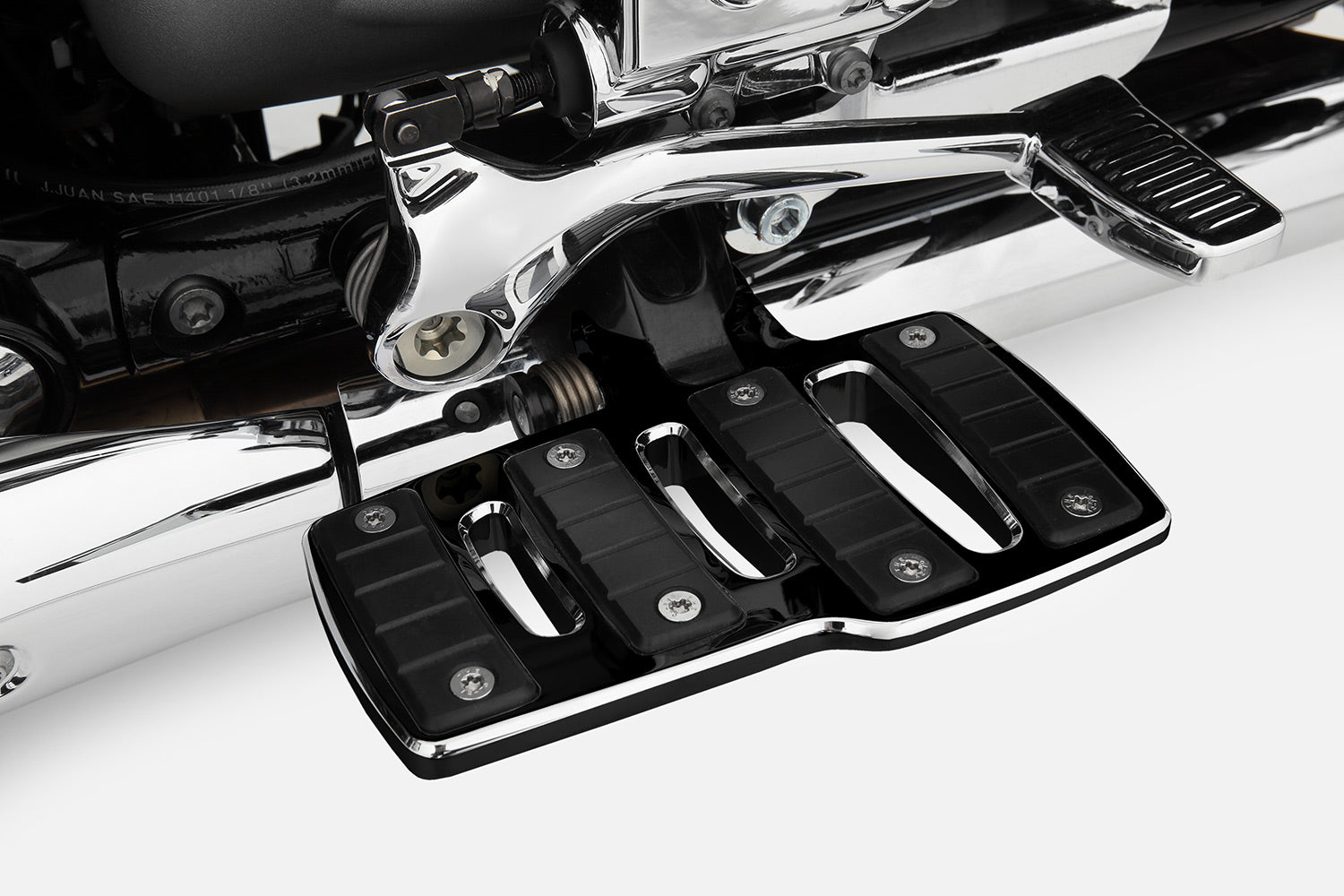 Wunderlich Exhaust Flap Cover | Black -   Pyramid Motorcycle Accessories