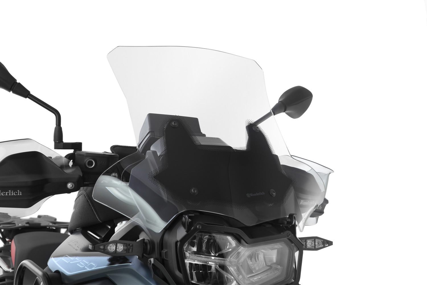 Wunderlich Windshield Marathon High | Light Smoke | BMW R 1250 R -   Pyramid Motorcycle Accessories