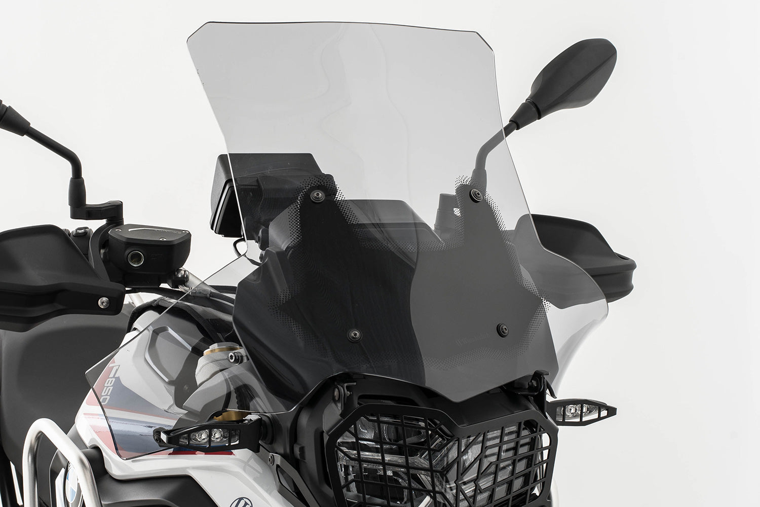 Wunderlich Windshield Extreme Carrier Short 115mm | Light Smoke | BMW F 750 GS -   Pyramid Motorcycle Accessories