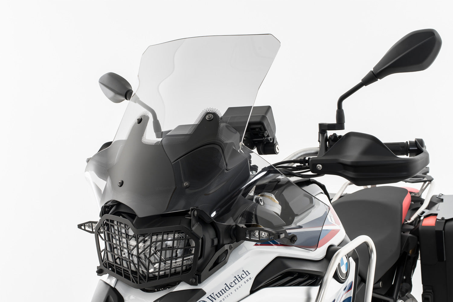 Wunderlich Windshield Extreme Carrier Short 160mm | Light Smoke | BMW F 750 GS -   Pyramid Motorcycle Accessories