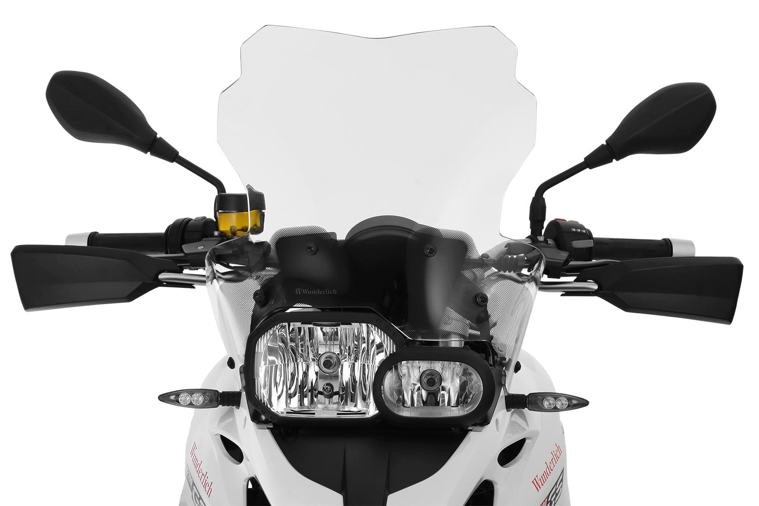 Wunderlich Windshield Marathon Carrier Short 115mm | Clear | BMW F 750 GS -   Pyramid Motorcycle Accessories
