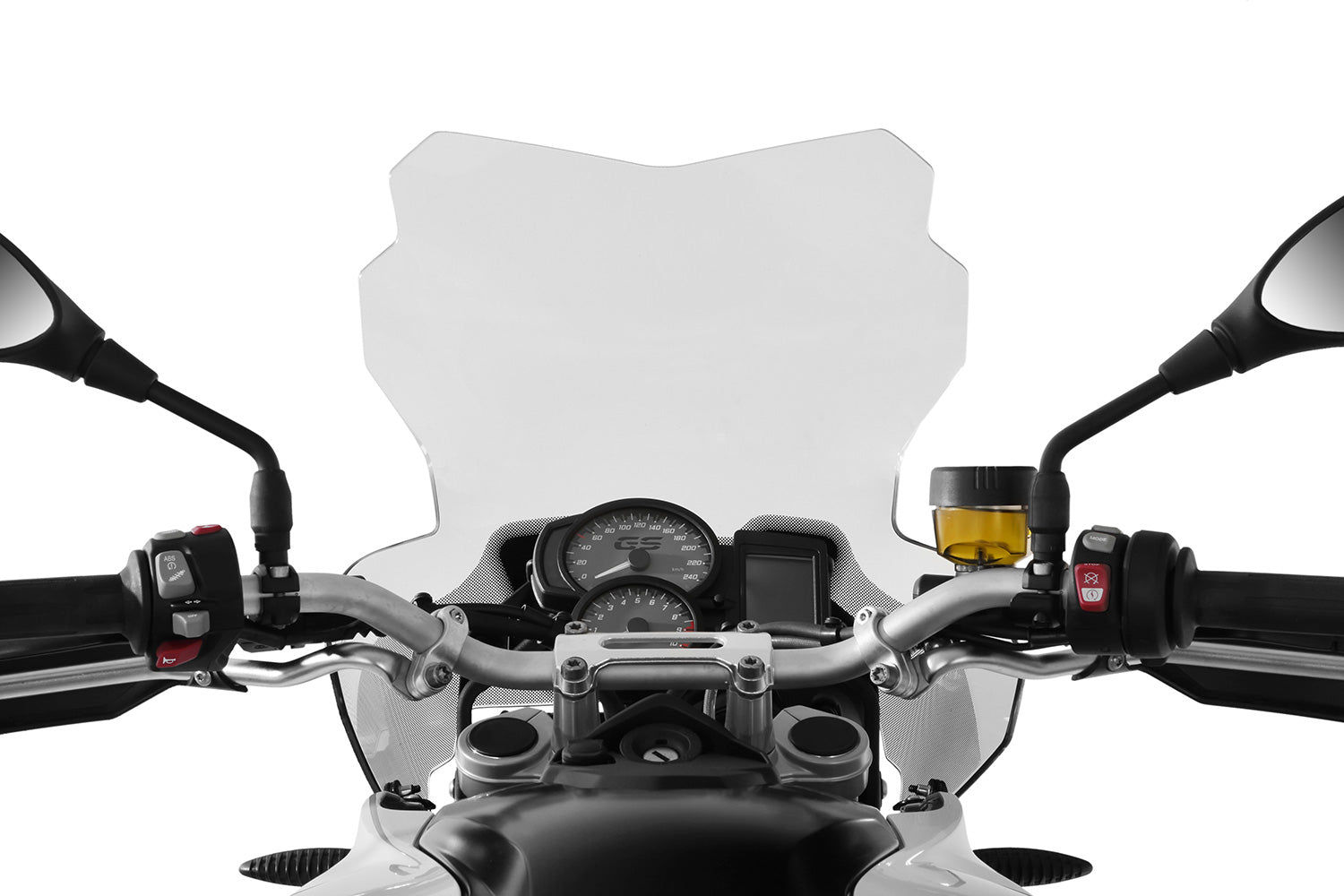 Wunderlich Windshield Marathon Carrier Short 115mm | Clear | BMW F 750 GS -   Pyramid Motorcycle Accessories