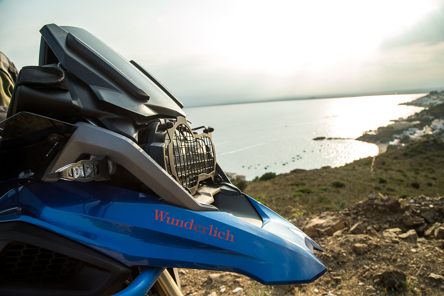 Wunderlich Headlight Protector Foldable Clear | Black -   Pyramid Motorcycle Accessories