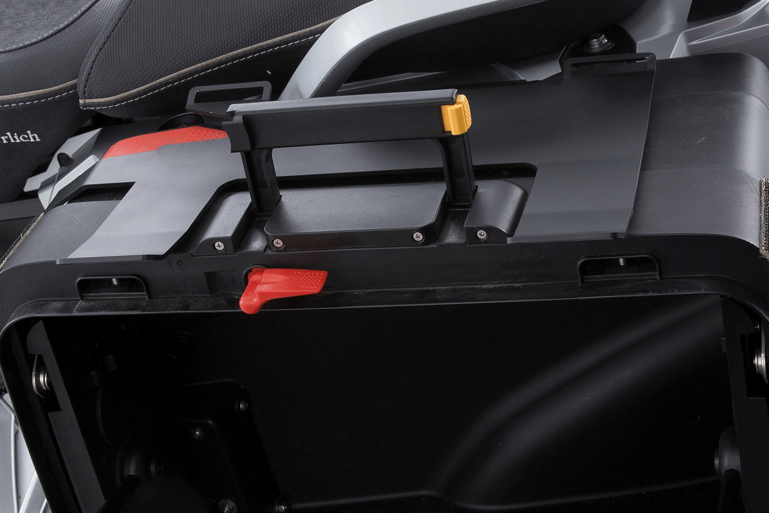 Wunderlich Luggage Rail For Original Vario Case Right | Black | BMW R 1250 GS -   Pyramid Motorcycle Accessories