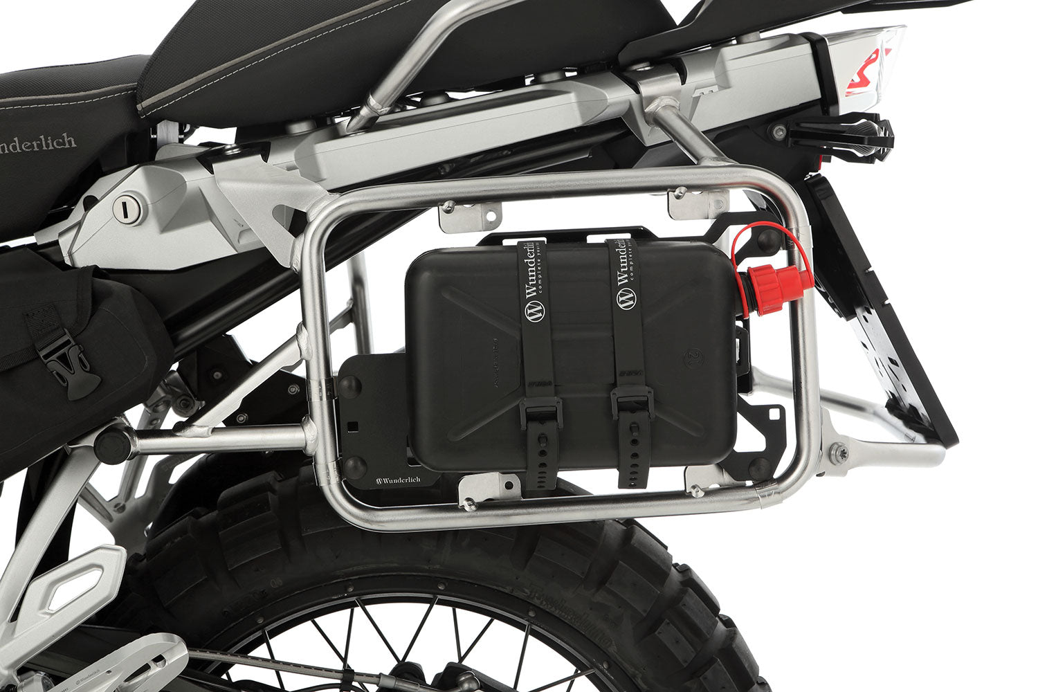 Wunderlich Universal Holder For Luggage Racks | Black | BMW R 1250 GS Adventure -   Pyramid Motorcycle Accessories