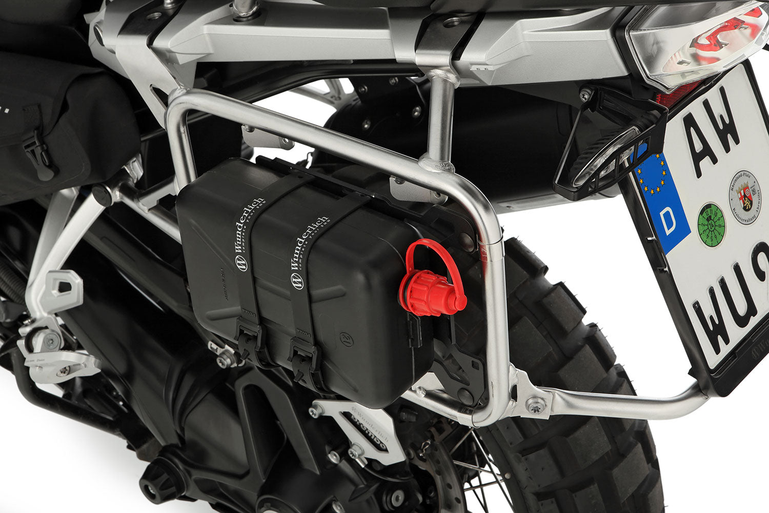 Wunderlich Universal Holder For Luggage Racks | Black | BMW R 1250 GS Adventure -   Pyramid Motorcycle Accessories