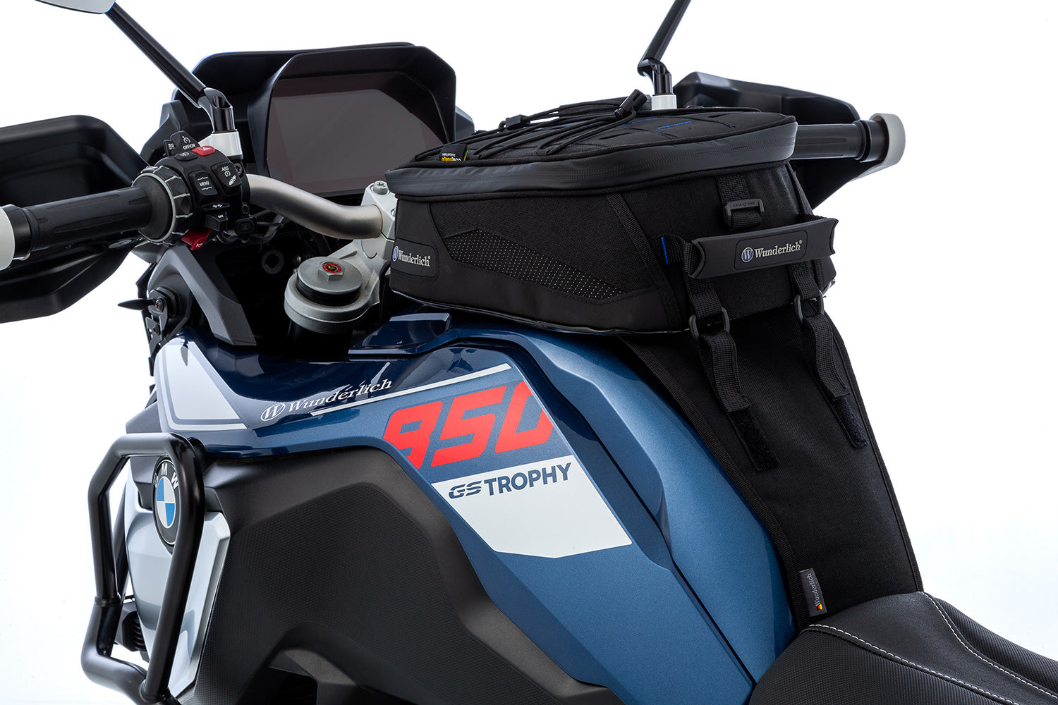 Wunderlich Mounting System For Elephant Tank Bag | Black | BMW R 1250 RT -   Pyramid Motorcycle Accessories