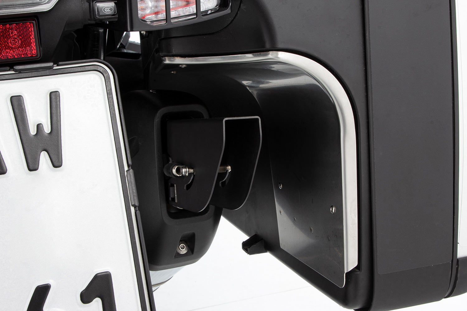 Wunderlich Gonzzoo Exhaust Deflector For Akrapovic Sports | Silver | BMW R 1250 GS -   Pyramid Motorcycle Accessories