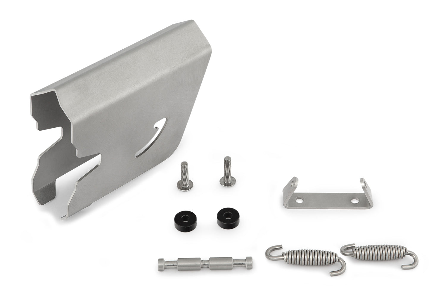Wunderlich Gonzzoo Exhaust Deflector For Akrapovic Sports | Silver | BMW R 1250 GS -   Pyramid Motorcycle Accessories