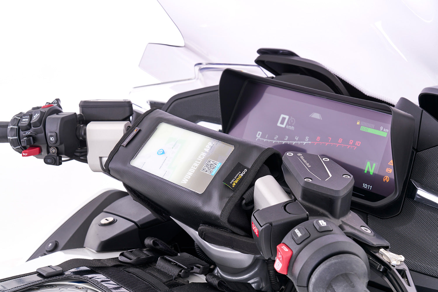 Wunderlich Handlebar Bar Bag Evo Large | Black | BMW R nineT -   Pyramid Motorcycle Accessories