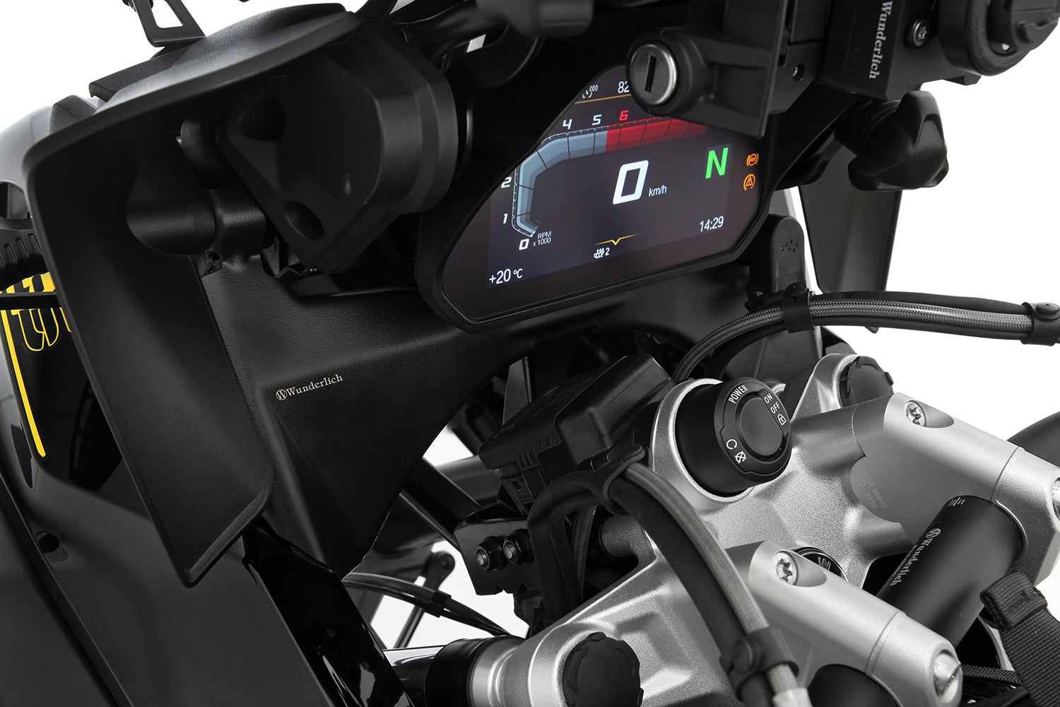 Wunderlich Sportergo Handlebar Riser 25mm | Black | S 1000 R -   Pyramid Motorcycle Accessories