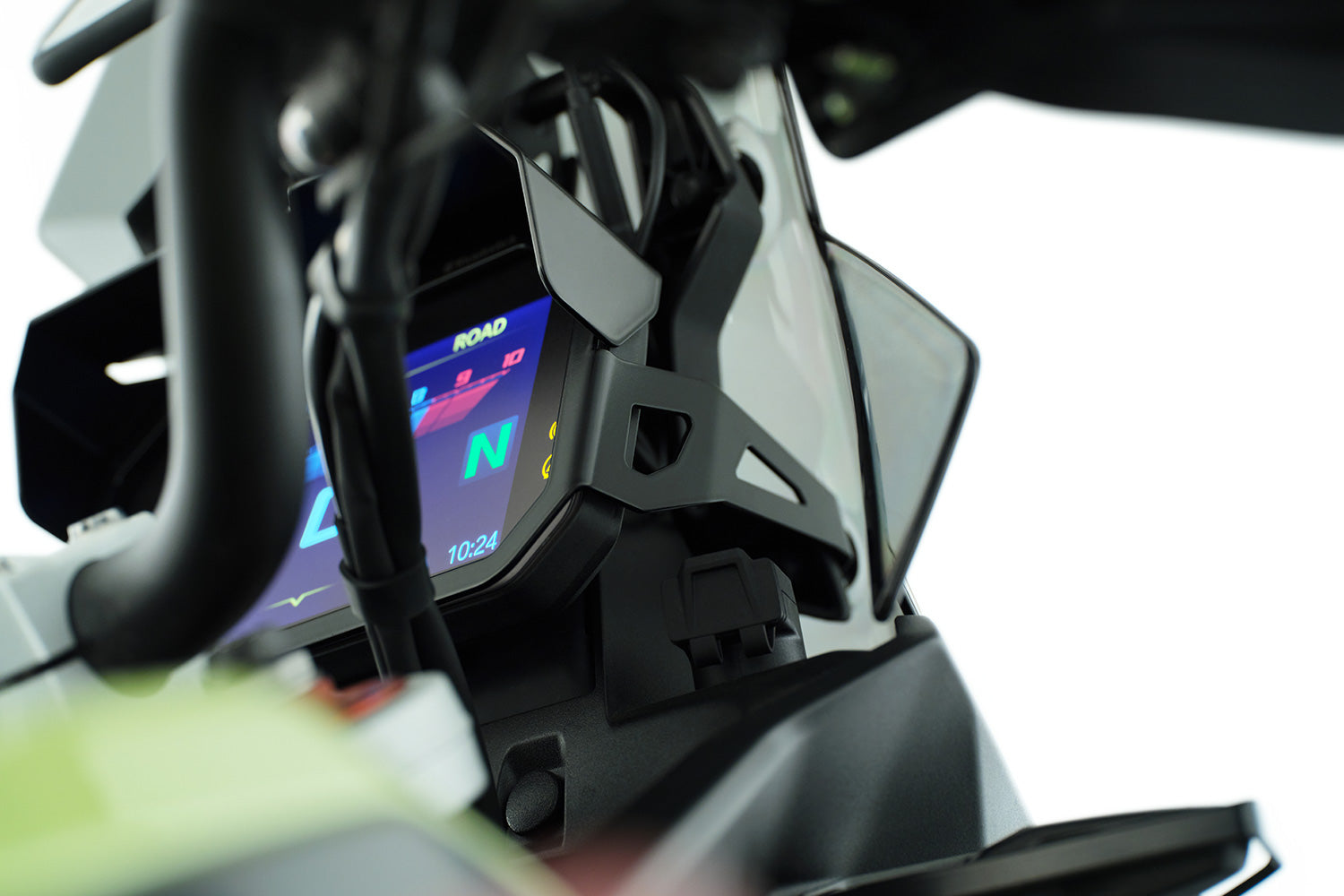 Wunderlich TFT Display Anti-theft Protection with Sun Visor Preparation | Black -   Pyramid Motorcycle Accessories