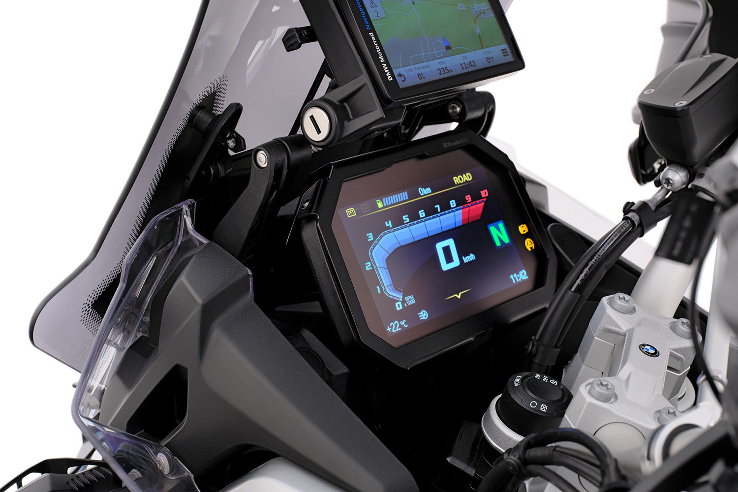 Wunderlich TFT Display Anti-theft Protection with Sun Visor Preparation | F 900 R -   Pyramid Motorcycle Accessories
