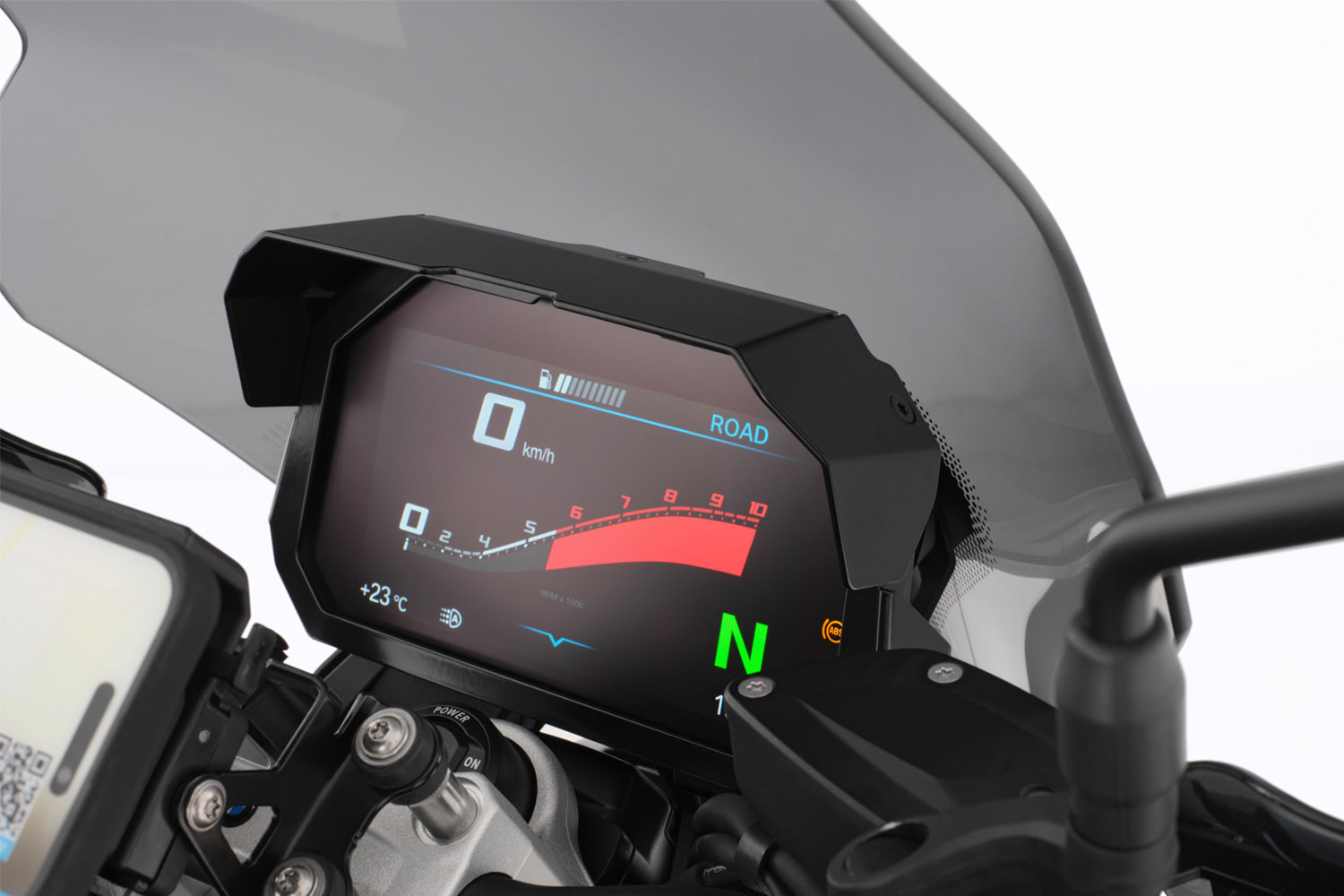 Wunderlich TFT Display Anti-theft Protection with Sun Visor Preparation | F 900 XR -   Pyramid Motorcycle Accessories