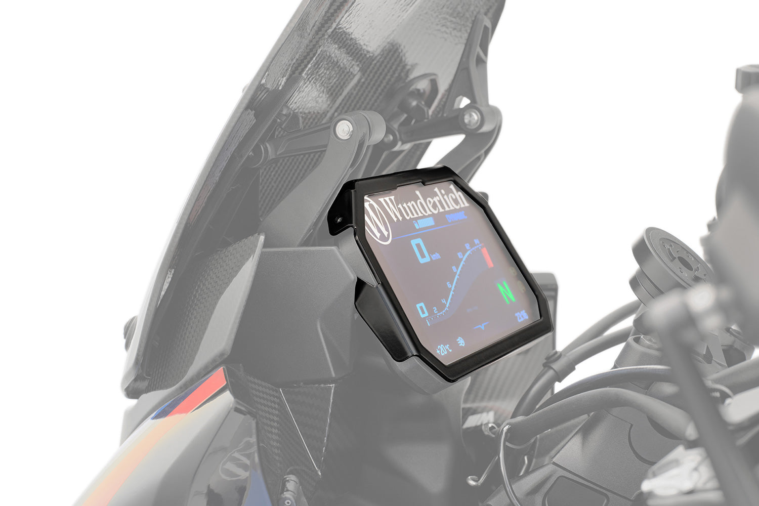 Wunderlich TFT Display Theft Protection | Black | BMW R 1250 RS -   Pyramid Motorcycle Accessories