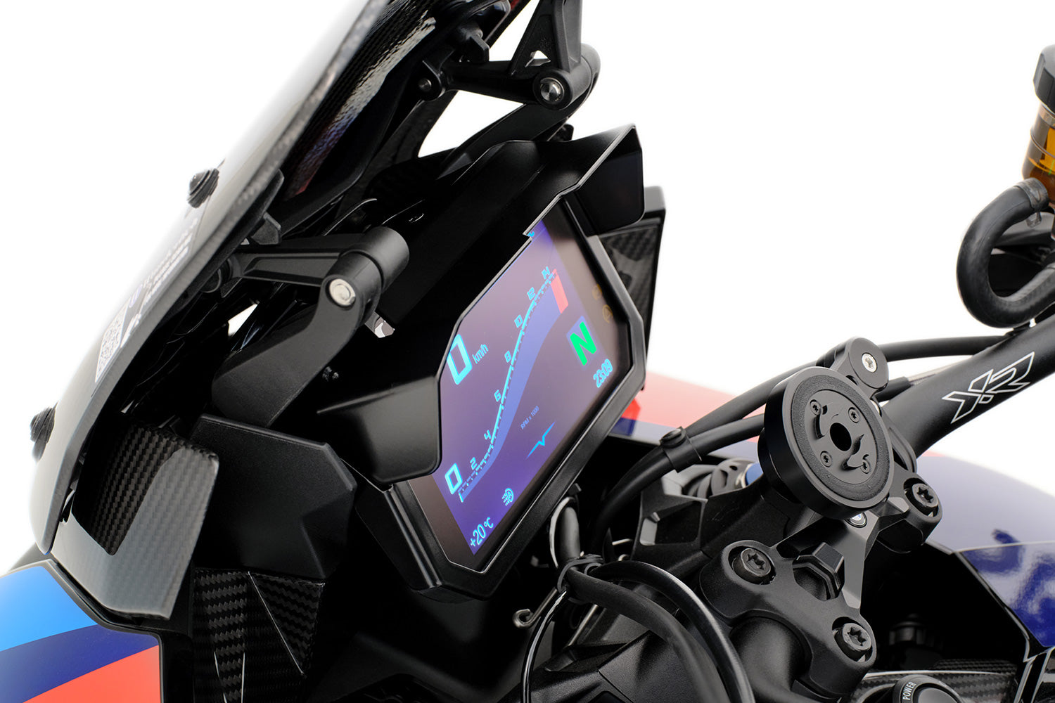 Wunderlich TFT Display Theft Protection | Black | BMW R 1250 RS -   Pyramid Motorcycle Accessories