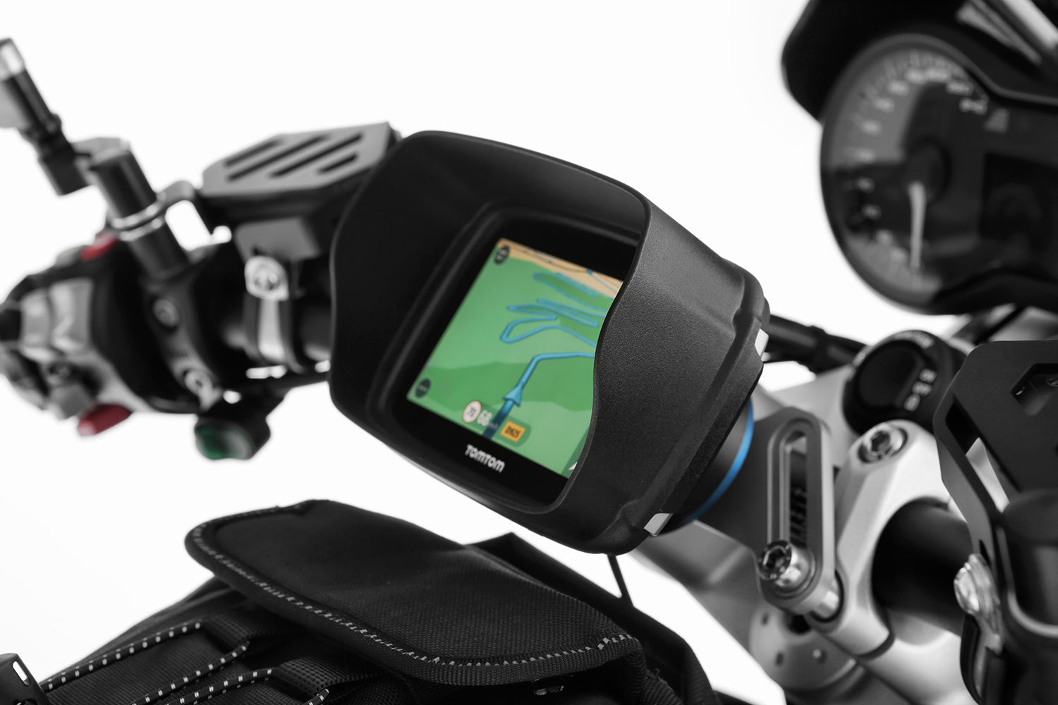 Wunderlich Glare Shield Tomtom Rider | Black | BMW R nineT -   Pyramid Motorcycle Accessories
