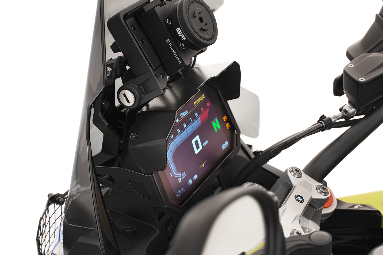 Wunderlich Sun Visor For TFT Anti-Theft Protection High | Black | BMW F 900 GS -   Pyramid Motorcycle Accessories