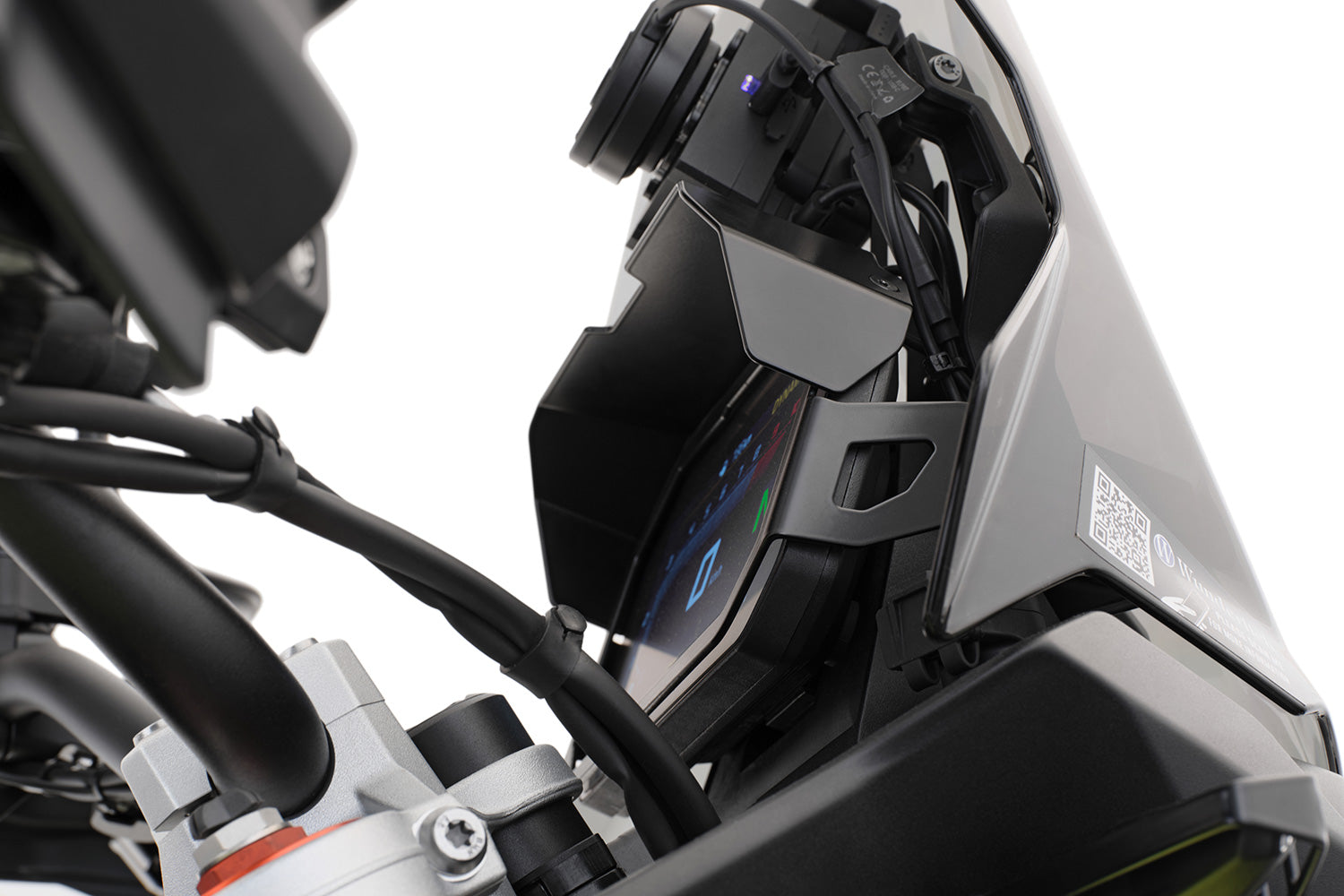 Wunderlich Sun Visor For TFT Anti-Theft Protection High | Black | BMW F 900 GS -   Pyramid Motorcycle Accessories