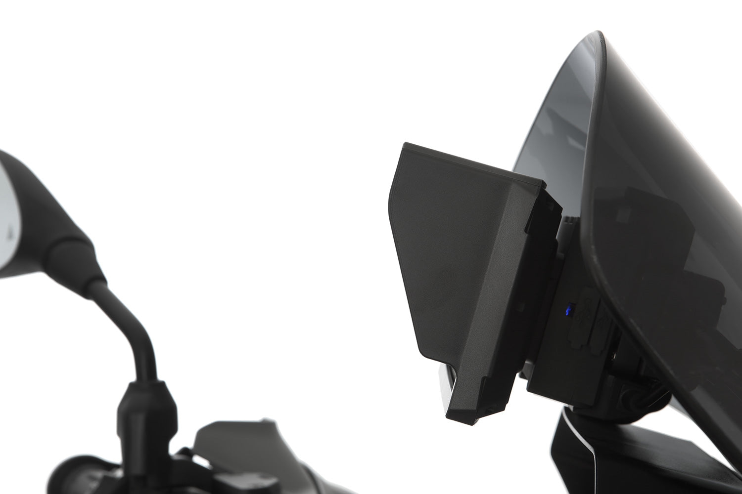 Wunderlich Sun Visor For Garmin Zumo XT2 | Black | BMW R nineT -   Pyramid Motorcycle Accessories