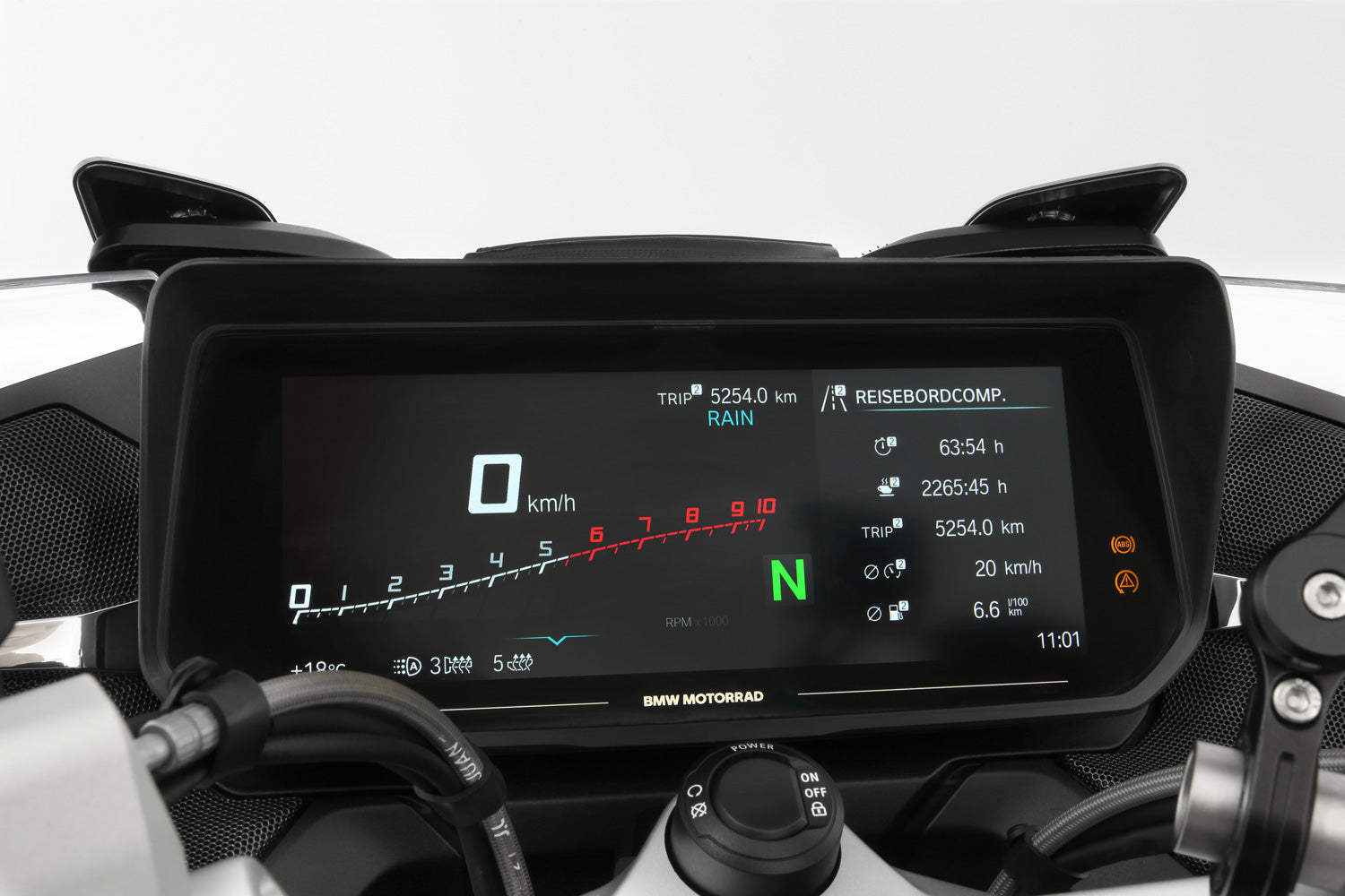 Wunderlich Glare Shield for TFT 10.25” Cockpit | Black | BMW R 1250 RT -   Pyramid Motorcycle Accessories