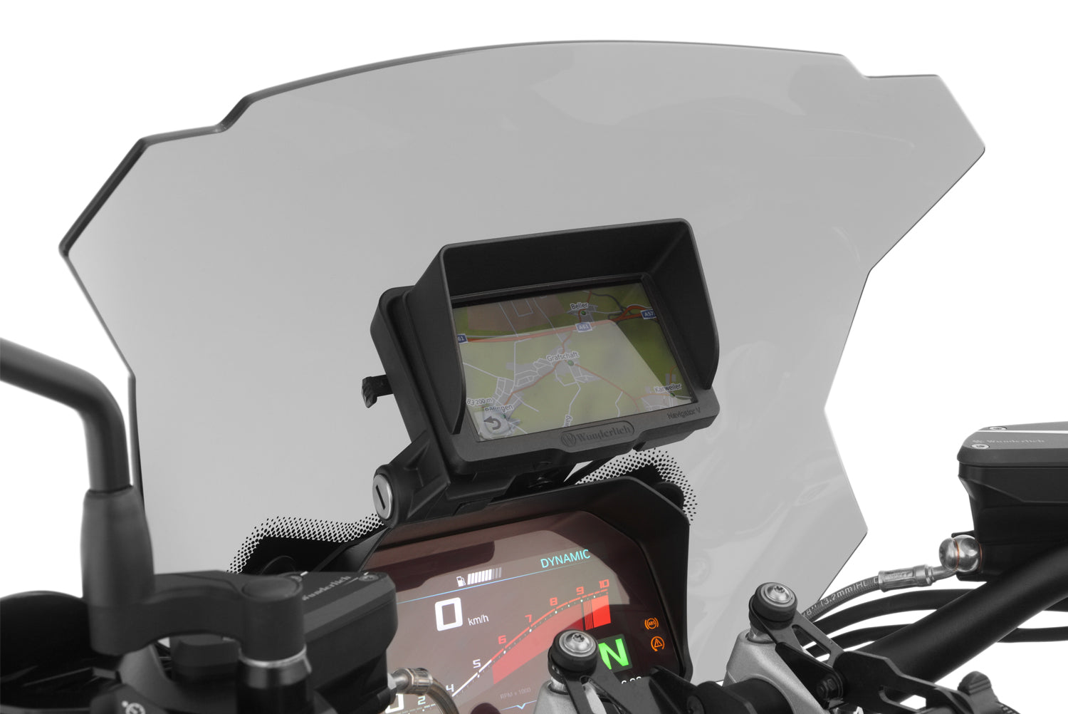 Wunderlich Navigation Holder For Original Navigator | Black | BMW R 1250 R -   Pyramid Motorcycle Accessories