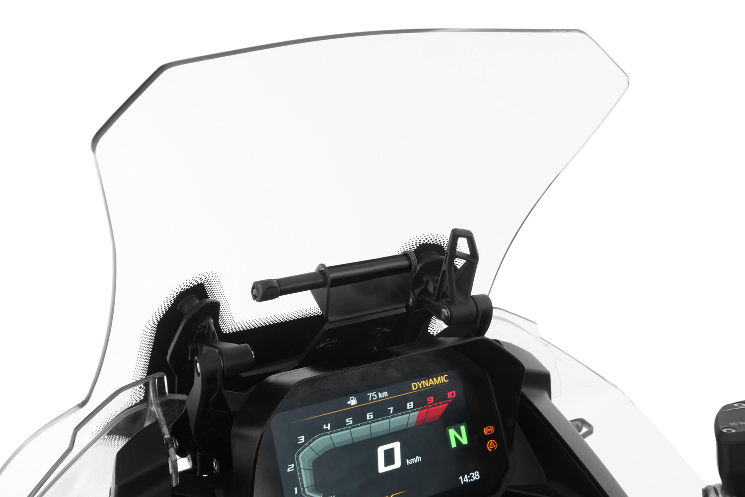 Wunderlich Universal Device Carrier Vehicles with Windscreen Adjustment | Black -   Pyramid Motorcycle Accessories