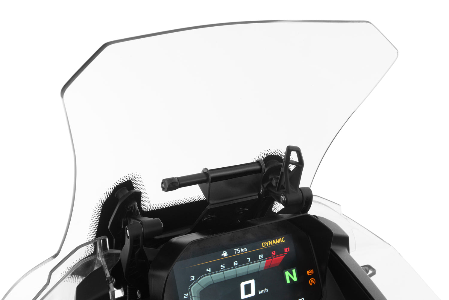 Wunderlich Universal Device Carrier Vehicles with Windscreen Adjustment | Black -   Pyramid Motorcycle Accessories