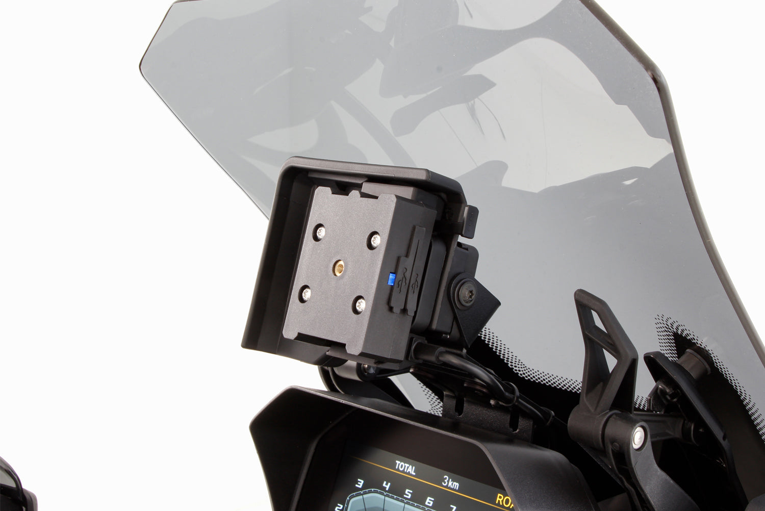 Wunderlich USB Charging Box with Anti Vibration Module SPC+ Inductive | Black -   Pyramid Motorcycle Accessories